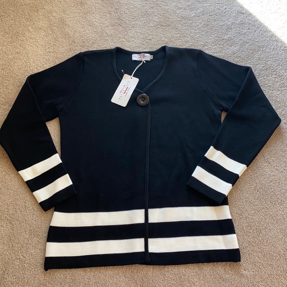 Peter Luft limited edition Germany small ladies one button cardigan sweater